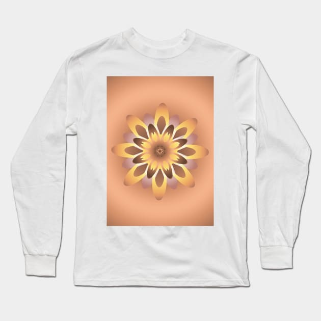 Golden Ornament Long Sleeve T-Shirt by Shop Ovov